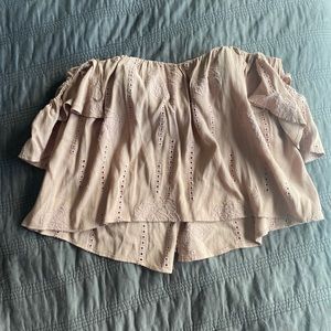 ASTR The Label off the shoulder top with wired bod